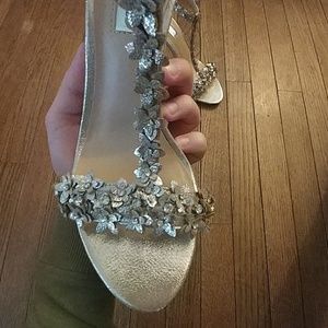 INC International Concepts Shoes - Gold scrappy heels INC International Concepts Shoes - Gold scrappy heels